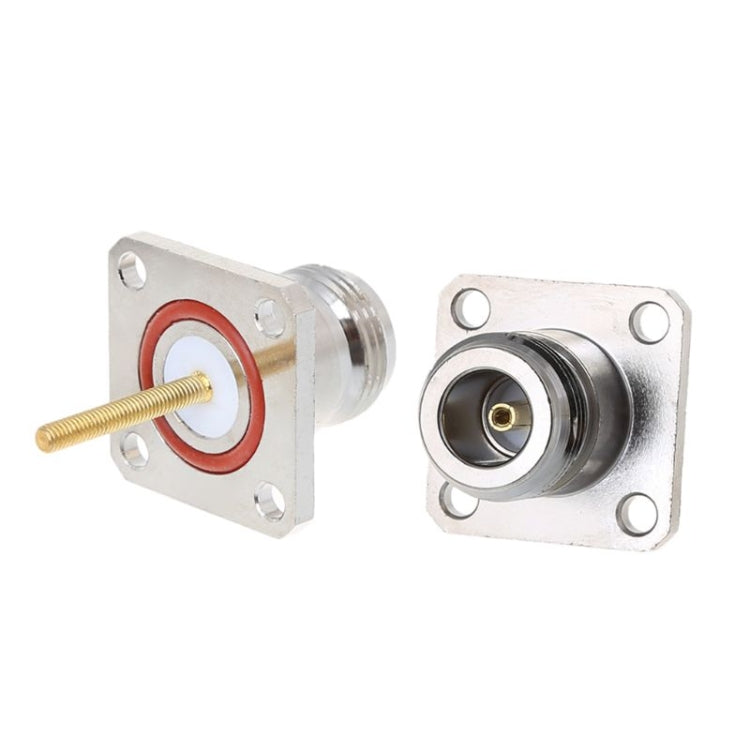 NKF Brass N Female Connector with 4 Holes Flange Frame RF Adapter
