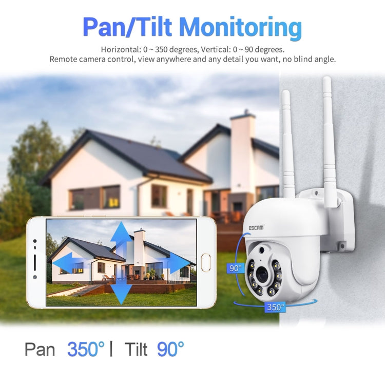 ESCAM WNK714 3.0 Million Pixels 4-channel HD Dome Camera NVR Wireless Monitoring Kit, AU Plug