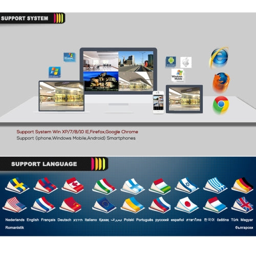 A2B5 720P 1.0 Mega Pixel 2 x Bullet AHD Cameras AHD DVR Kit, Support Night Vision / Motion Detection, IR Distance: 20m(Black)