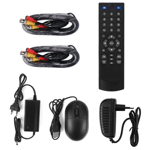 A2B5 720P 1.0 Mega Pixel 2 x Bullet AHD Cameras AHD DVR Kit, Support Night Vision / Motion Detection, IR Distance: 20m(Black)