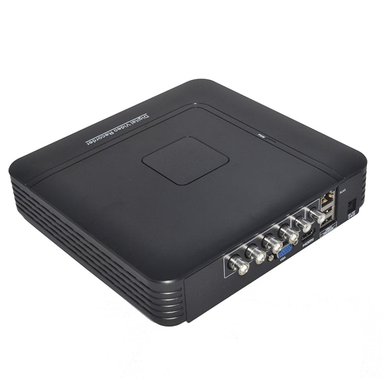 A4/Mini-MS 5 in 1 4-Channel Dual Stream H.264 1080N Mini AHD DVR, Support AHD / TVI / CVI / CVBS / IP Signal(Black)