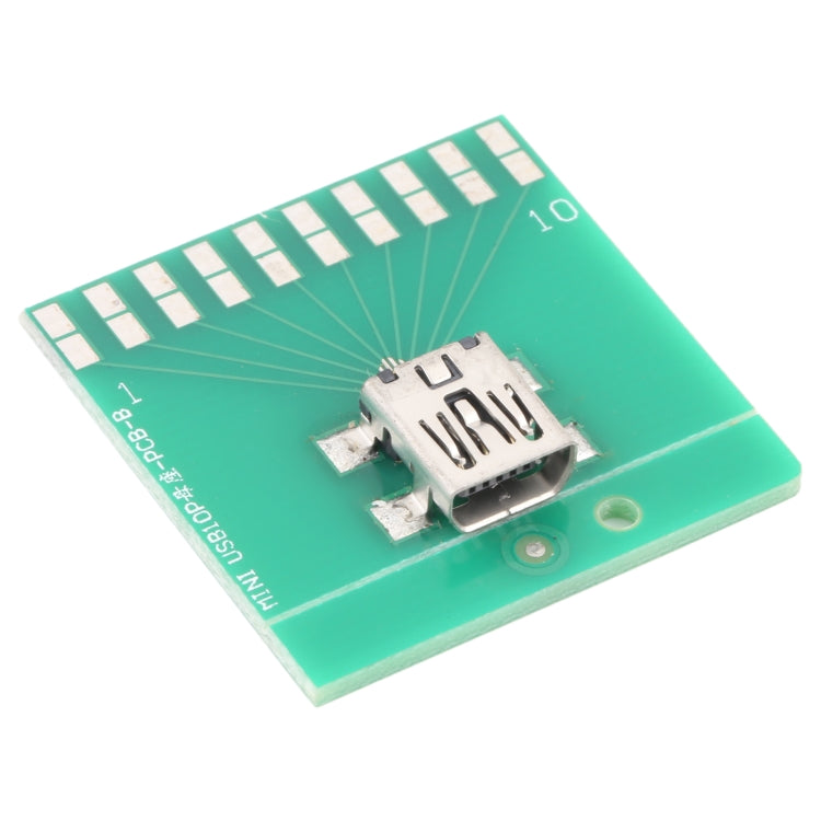 Mini 10pin USB Female Test Board