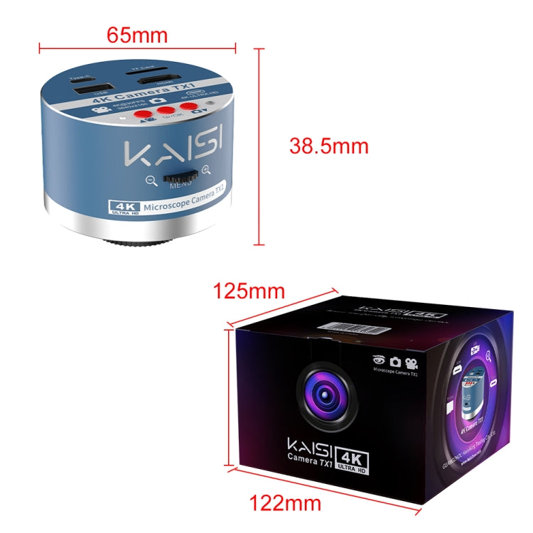 Kaisi TX1 IMX678 Sensor 55MP 4K Ultra HD Industry Microscope Camera