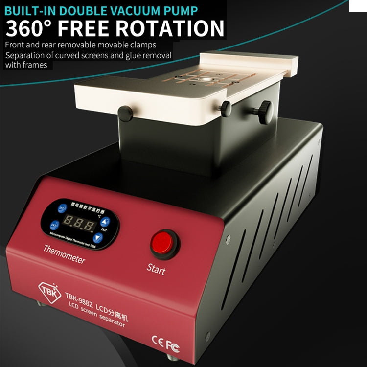 TBK-988Z 7 inch Mobile Phone LCD Separation Built-in Pump Vacuum Manual Separator