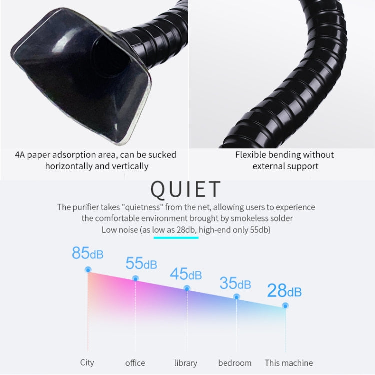 TBK618 220V Soldering Fume Extractor Industrial Soldering Iron Fume Laser Marking Fume Extractor Mobile Purifying Smoke Apparatus
