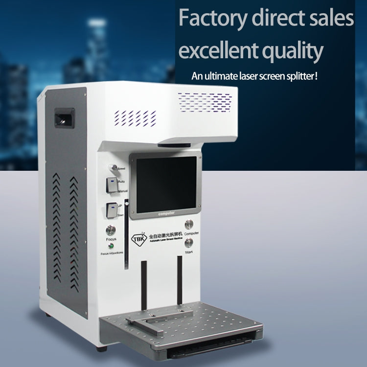 TBK-958A 220V Automatic Laser Cutting Machine Back Glass Remover Laser Separating Engraving Marking Machine