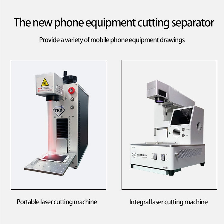 TBK-958A 220V Automatic Laser Cutting Machine Back Glass Remover Laser Separating Engraving Marking Machine