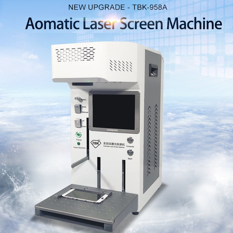 TBK-958A 220V Automatic Laser Cutting Machine Back Glass Remover Laser Separating Engraving Marking Machine