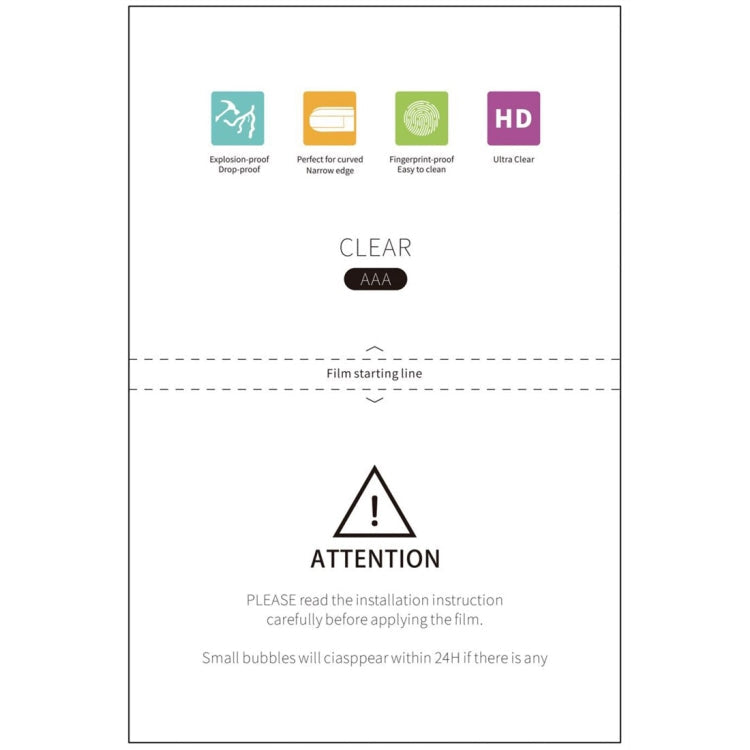 50 PCS F0001 HD TPU Soft Film Supplies for Protector Cutter