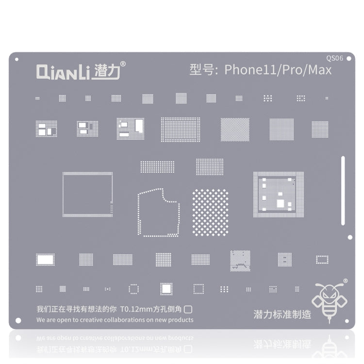 QIANLI QS06 Replacement Bumblebee Stencil For iPhone 11 / 11 Pro / Max