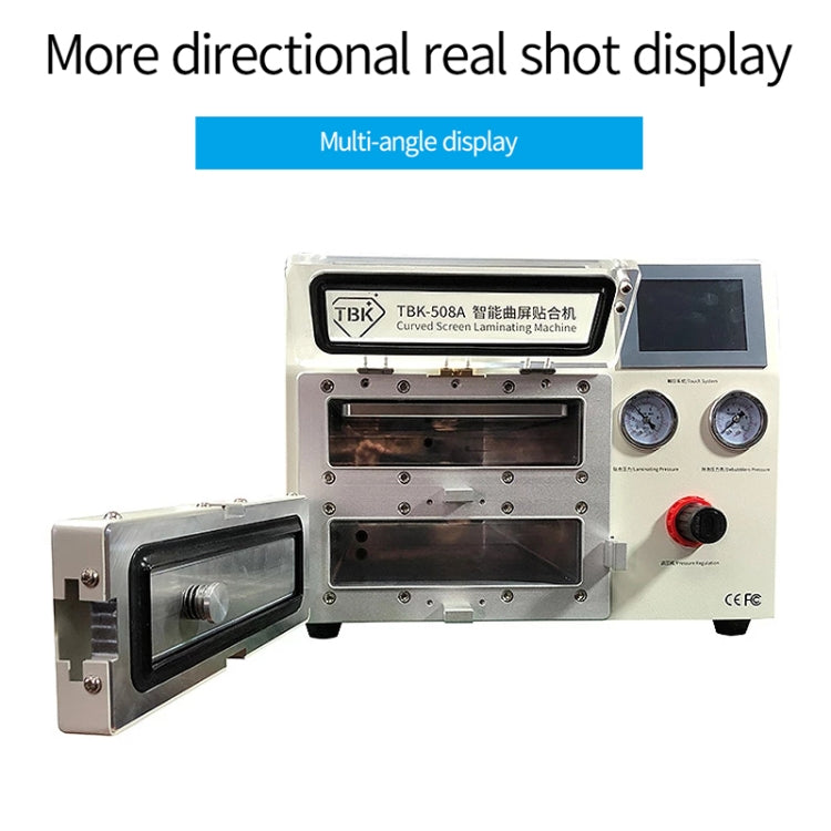 TBK TBK508A 14 inch Curved Screen LCD Screen Vacuum Separation OCA Laminating and Debubble Machine with 4 Moulds
