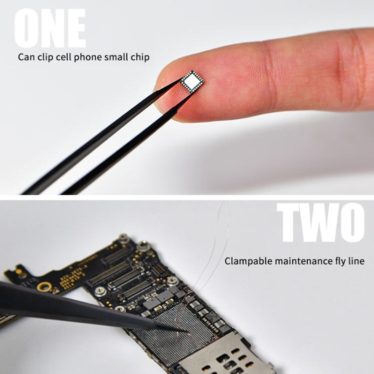 Qianli iNeezy FX-03 Stainless Steel Extra-sharp Thickened Tweezers Pointed Tweezers