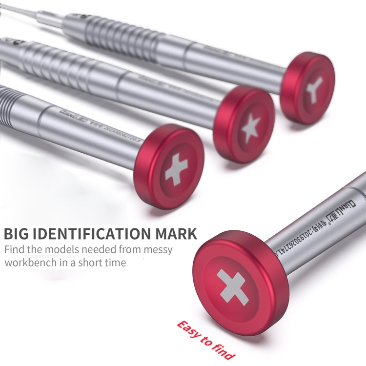 Qianli iFlying 3D Aluminum Handle Anti-slip Screwdriver, Tri-point(Yellow)