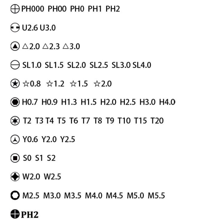 WEEKS 64 in 1 Disassembly Tool Screwdriver Set