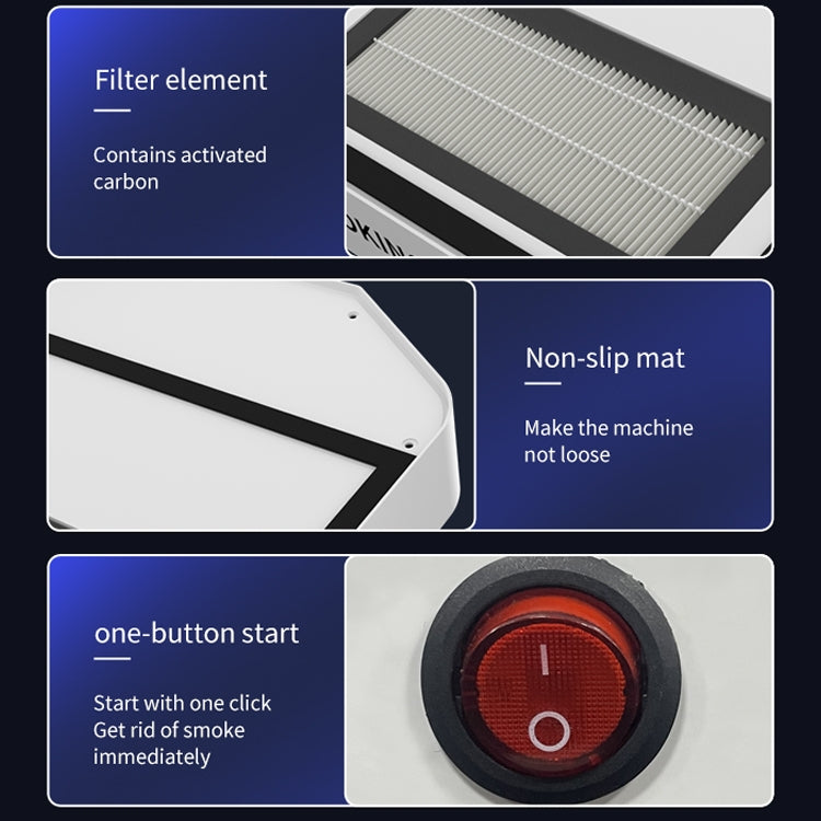 TBK-658 Portable Smoking instrument Welding Smoking Mist Purifier