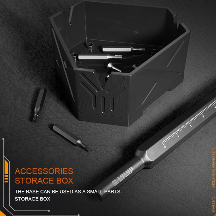 JAKEMY JM-Z21 Cube Shaped Screwdriver Magnetizer/Demagnetizer (Orange)