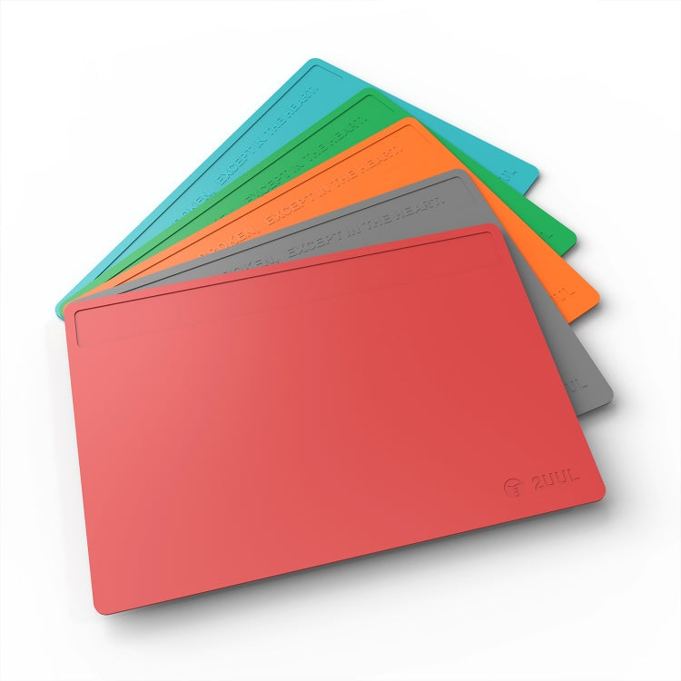2UUL Heat Resisting Silicone Pad, Size: 40 x 28cm (Red)