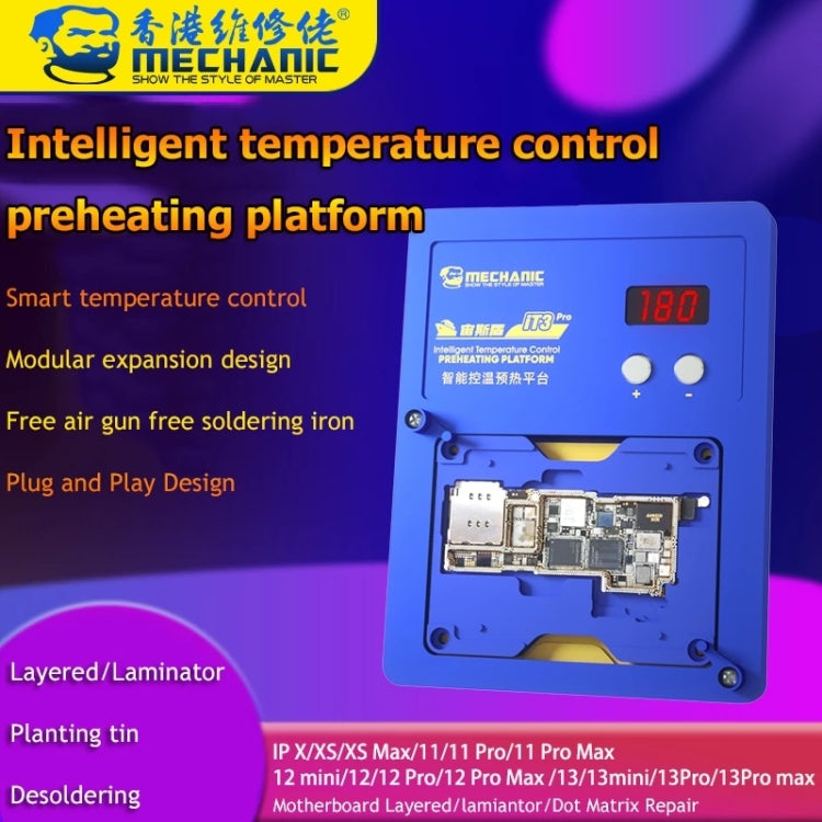 MECHANIC iT3 PRO Intelligent Temperature Control Preheating Platform,US Plug