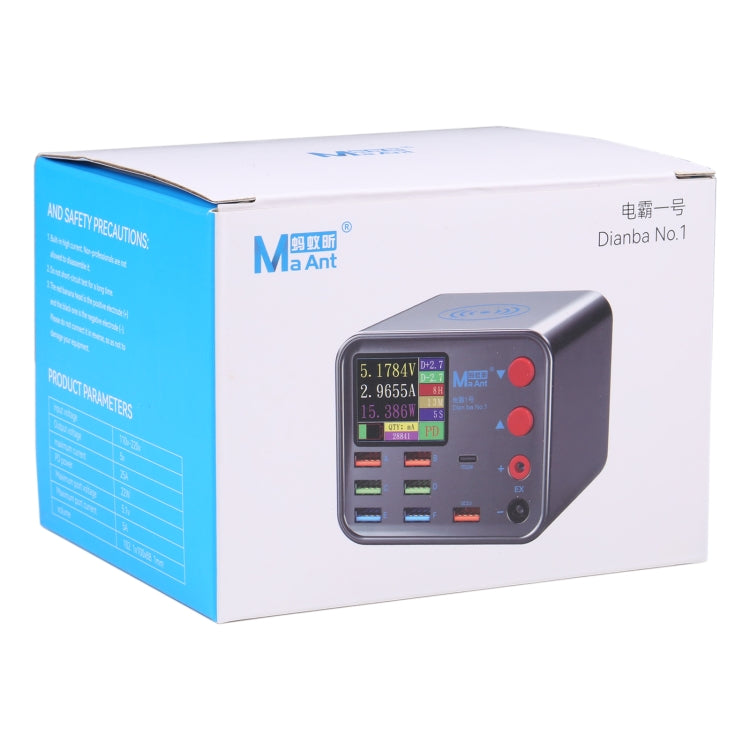 MaAnt Dianba NO.1 Multi-port Wireless USB PD Charger, EU Plug
