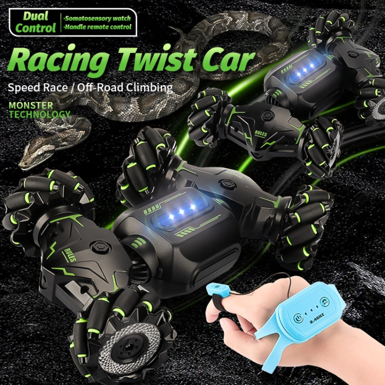 MoFun JC02 2.4G remote control twist multi-function stunt car Dual control For Orange For Green