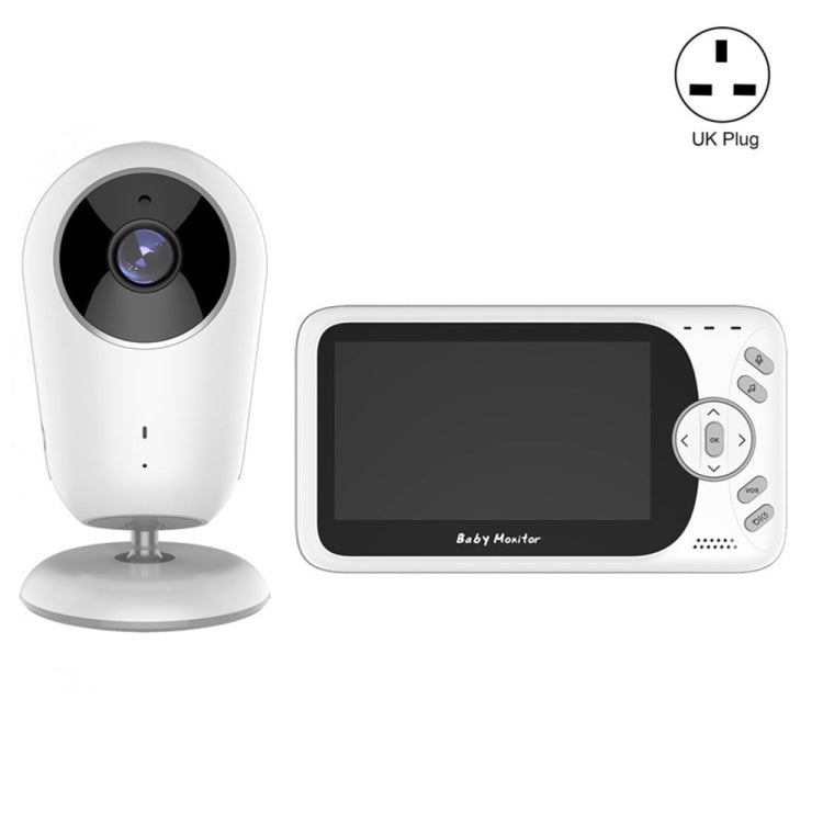 VB608 4.3 inch Wireless Video Baby Monitor IR LED Night Vision Intercom Surveillance Camera(UK Plug)