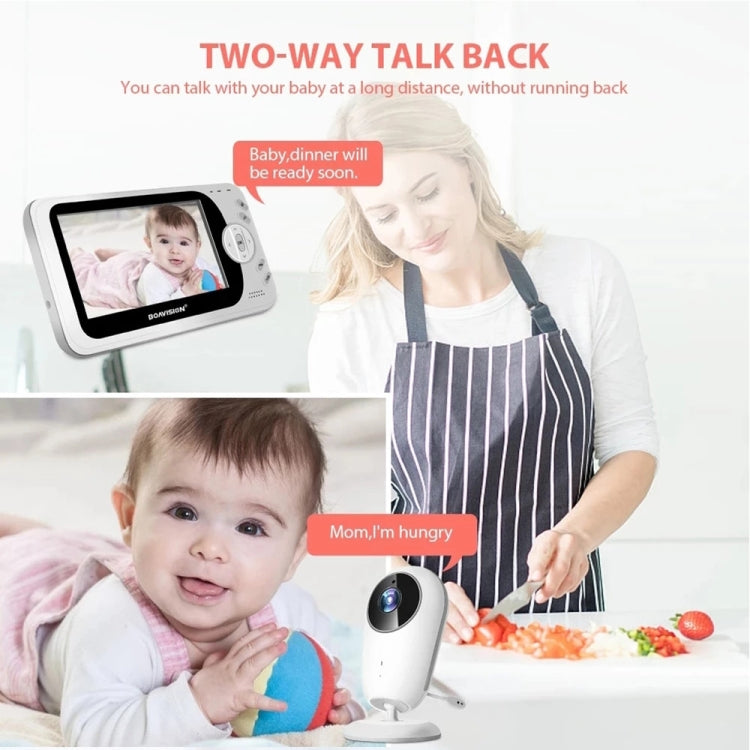 VB608 4.3 inch Wireless Video Baby Monitor IR LED Night Vision Intercom Surveillance Camera(US Plug)