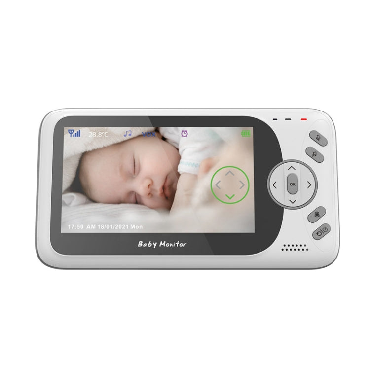 VB801 4.3 inch Night Vision Camera Baby Monitor, Wireless Intercom Audio Video Camera, Temperature Detection(UK Plug)