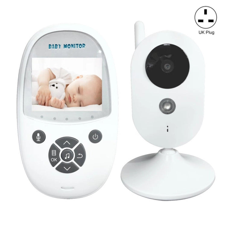 ZR302 2.4GHz Digital Video Smart Baby Monitor Night Vision Camera, Music Player, Two Way Intercom Function(UK Plug)