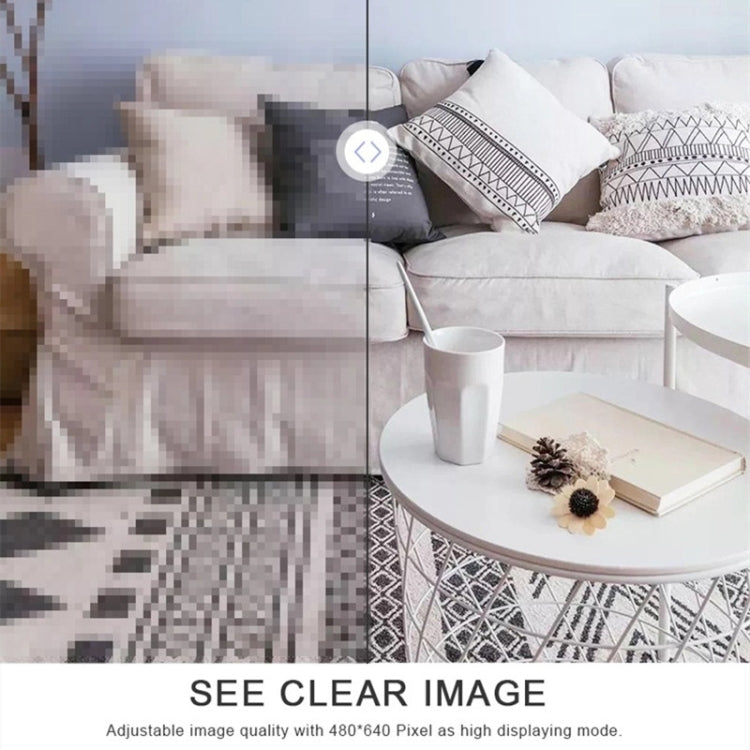 ABM100 4.3 inch Wireless Video Color Night Vision Baby Monitor 360-Degree Security Camera(US Plug)