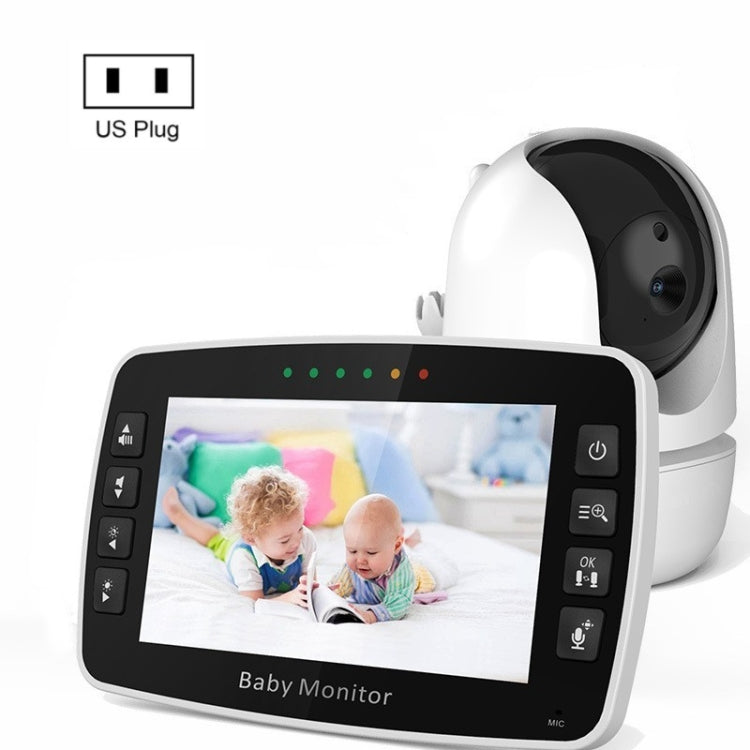 SM43A 4.3inch Color Display Night Vision Smart Zoom Baby Monitor Camera(UK Plug)