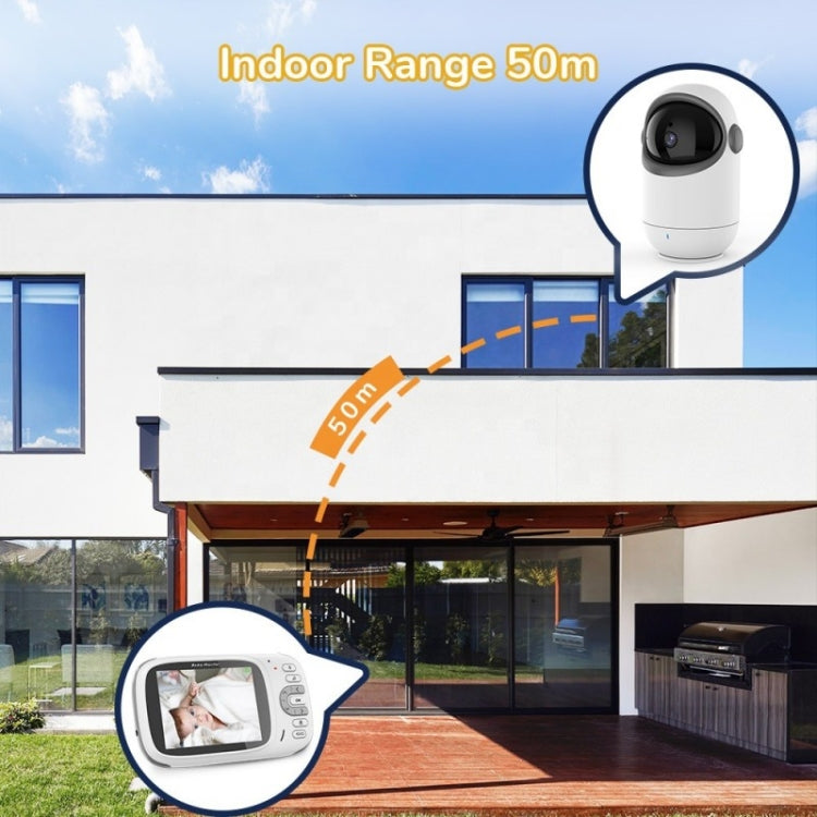 VB802 3.2 inch Baby Monitor Wireless Digital Video Rotating Camera(EU Plug)