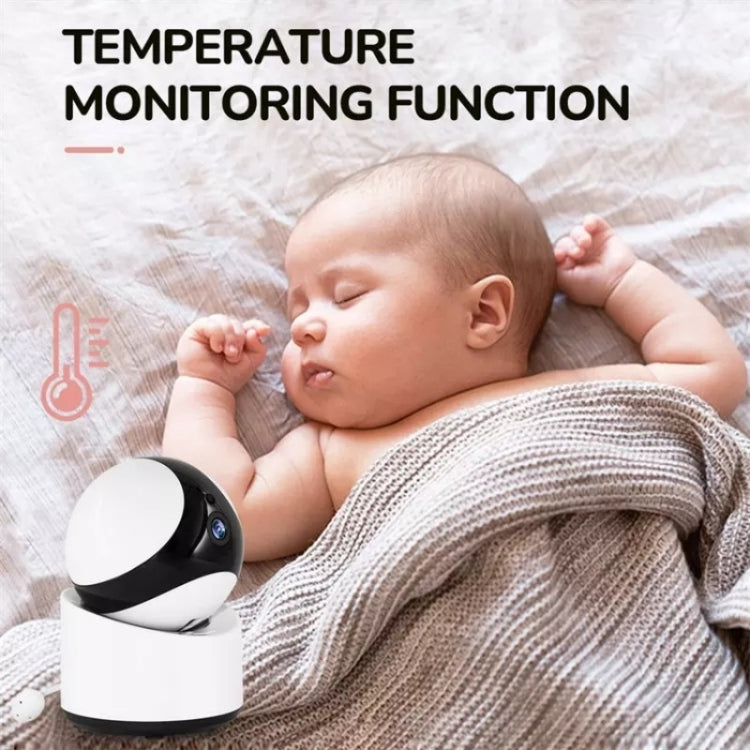 DY55A Built-in Lullabies Video Babyphone 5 inch Screen Digital Wireless Baby Monitor Camera(US Plug)