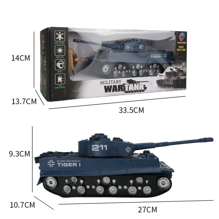 MoFun 369  Remote Control Tank 1:32 Four-way RC Vehicle(Blue)