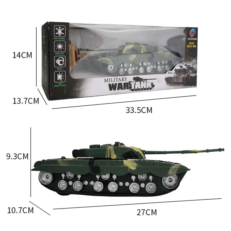 MoFun 369  Remote Control Tank 1:32 Four-way RC Vehicle(Green)