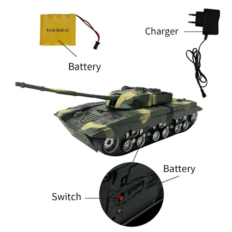 MoFun 369  Remote Control Tank 1:32 Four-way RC Vehicle(Yellow)