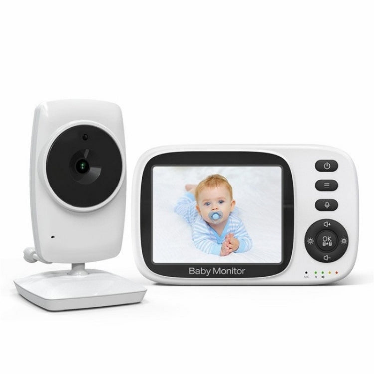 MC632A 2 Way Voice Talk Temperature Monitoring Baby Camera 3.2 inch Screen Baby Monitor(US Plug)