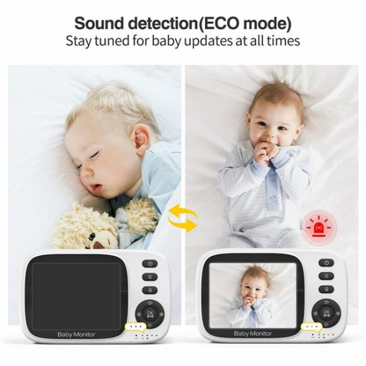 MC632A 2 Way Voice Talk Temperature Monitoring Baby Camera 3.2 inch Screen Baby Monitor(AU Plug)