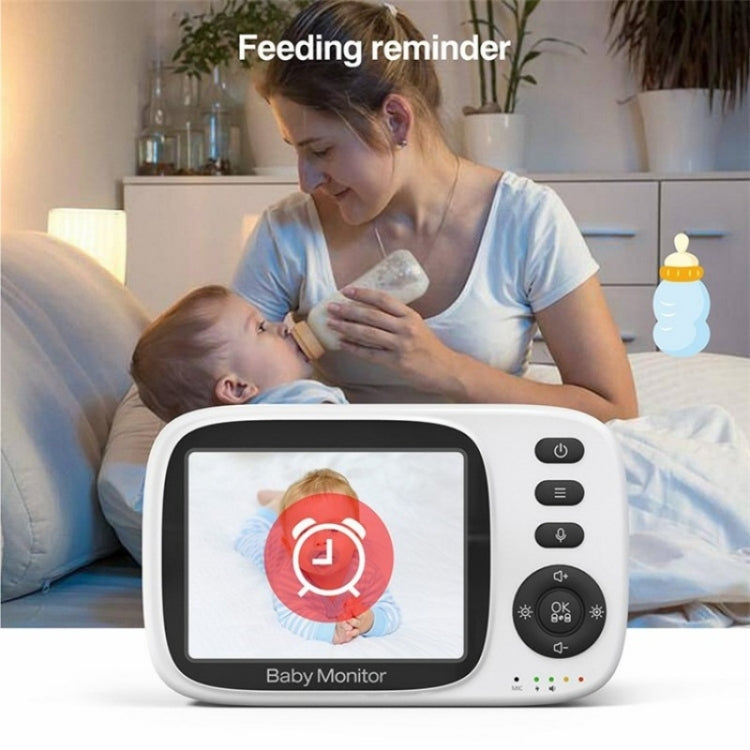 MC632A 2 Way Voice Talk Temperature Monitoring Baby Camera 3.2 inch Screen Baby Monitor(AU Plug)