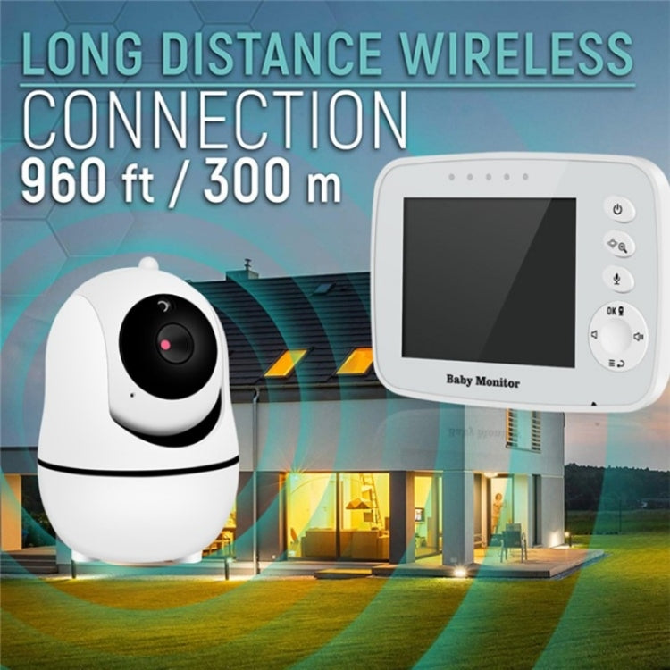 SM32PTA Two-Way Audio Night Vision Surveillance Camera 3.5 inch Baby Monitor(EU Plug)