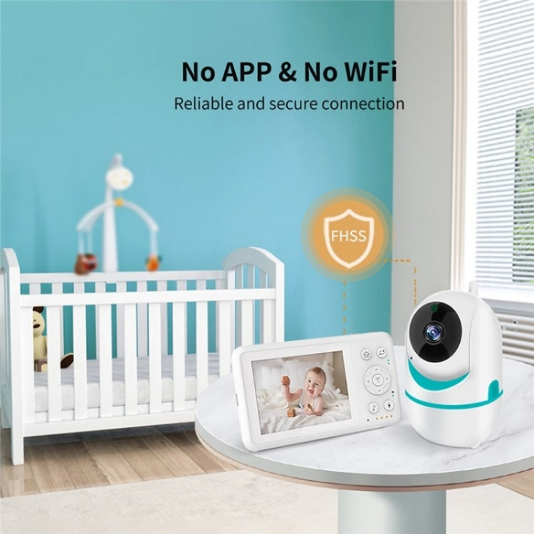 D031 2 Way Voice Built-in Lullabies Home Baby Security Camera 3.2-inch LCD Baby Monitor(US Plug)