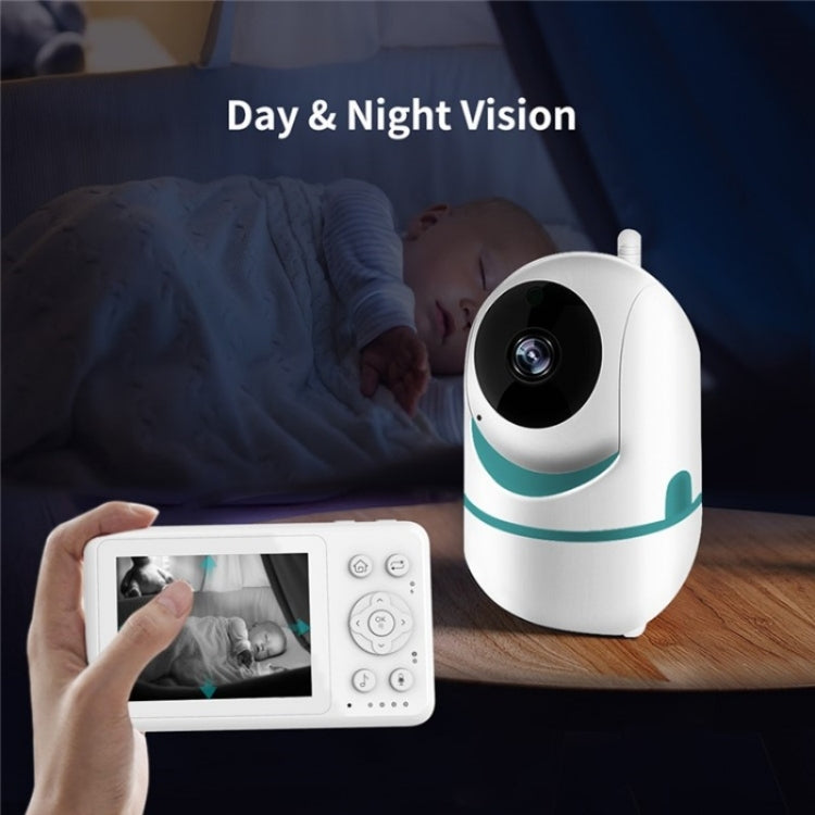 D031 2 Way Voice Built-in Lullabies Home Baby Security Camera 3.2-inch LCD Baby Monitor(EU Plug)