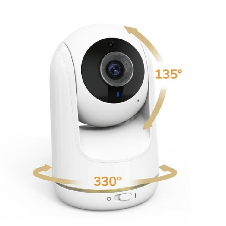 VB803 Built-in Lullabies PTZ Rotation HD Baby Security Camera 5-inch Baby Monitor(EU Plug)