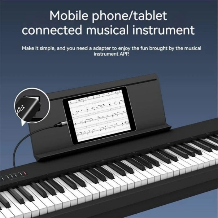 ADS-618 USB-C / Type-C Female to MIDI Male Electric Piano Printer Scanner Adapter(Silver)