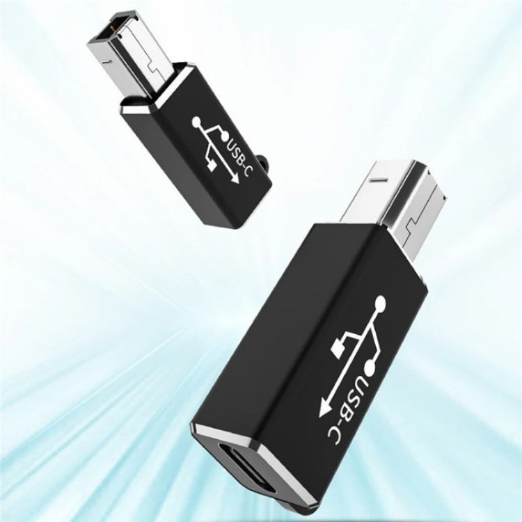 ADS-618 USB-C / Type-C Female to MIDI Male Electric Piano Printer Scanner Adapter(Black)