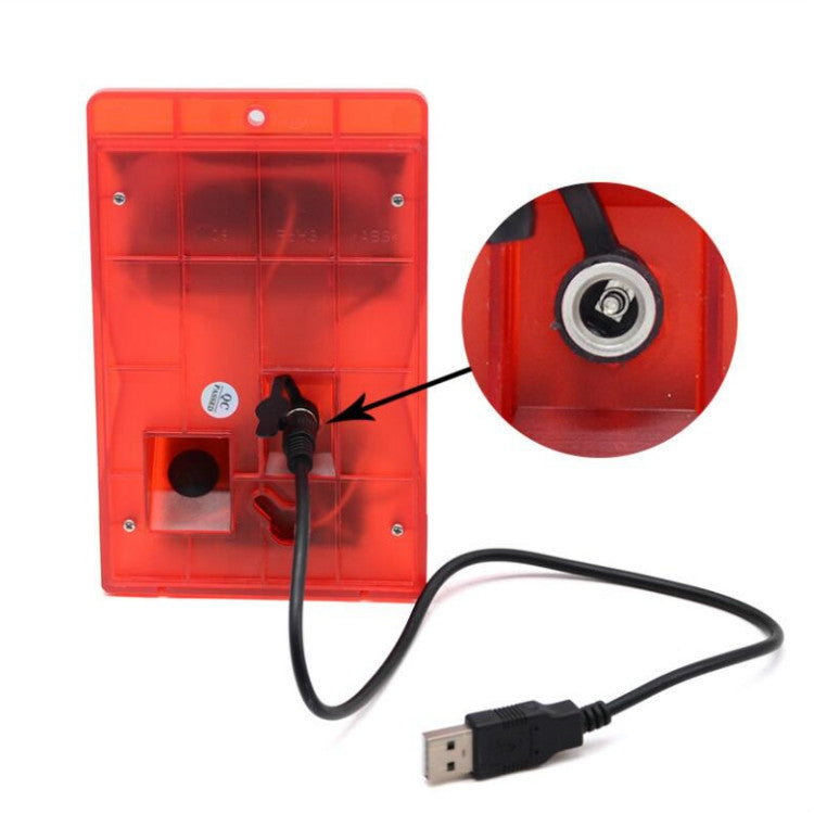 129dB Solar Alarm Light Human Body Induction Remote Control Alarm Farm Anti-theft Drive Object Sound and Light Alarm Light, Style:N911C English