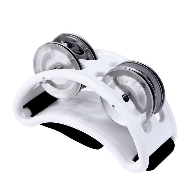 Aluminum Percussion Cajon Foot Bell, Size: 10 x 8 x 4cm(White)