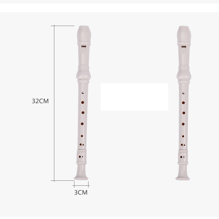 5 PCS SW8 Swan 8-hole Student Children Plastic Clarinet German Treble Flute(Blue)