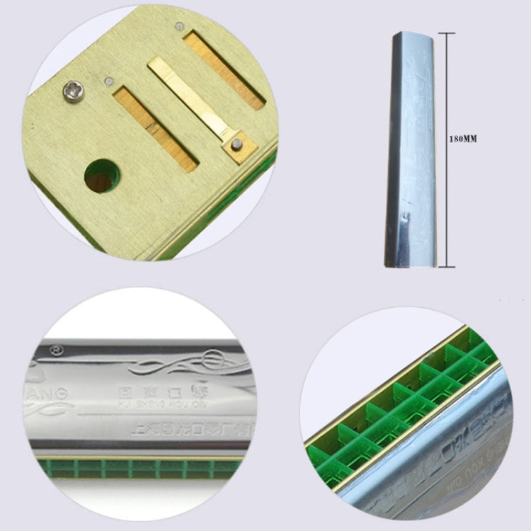 24-hole Echo Polyphony Stress Harmonica Instrument(Stress)
