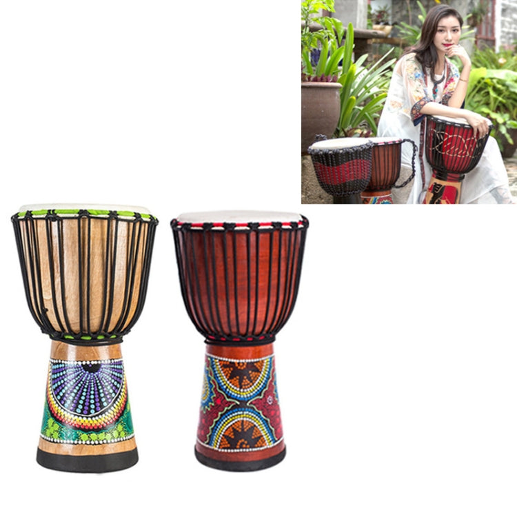 Engraved African Drum Children Kindergarten Percussion Instruments Sheepskin Tambourine, Random Delivery, Size:Standard 12 In