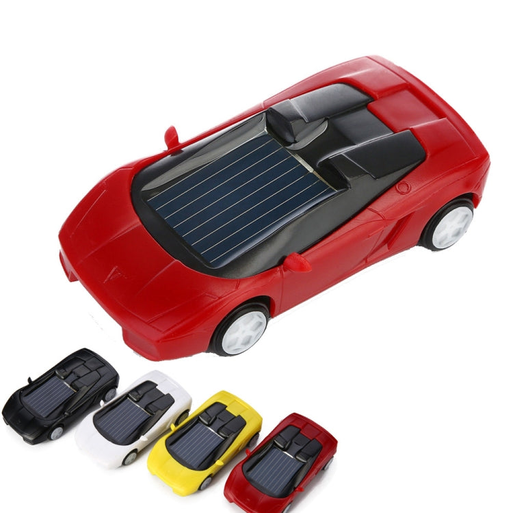 3PCS Solar Toys Car  Powered Mini Car Racer Toy For Kids(Red)
